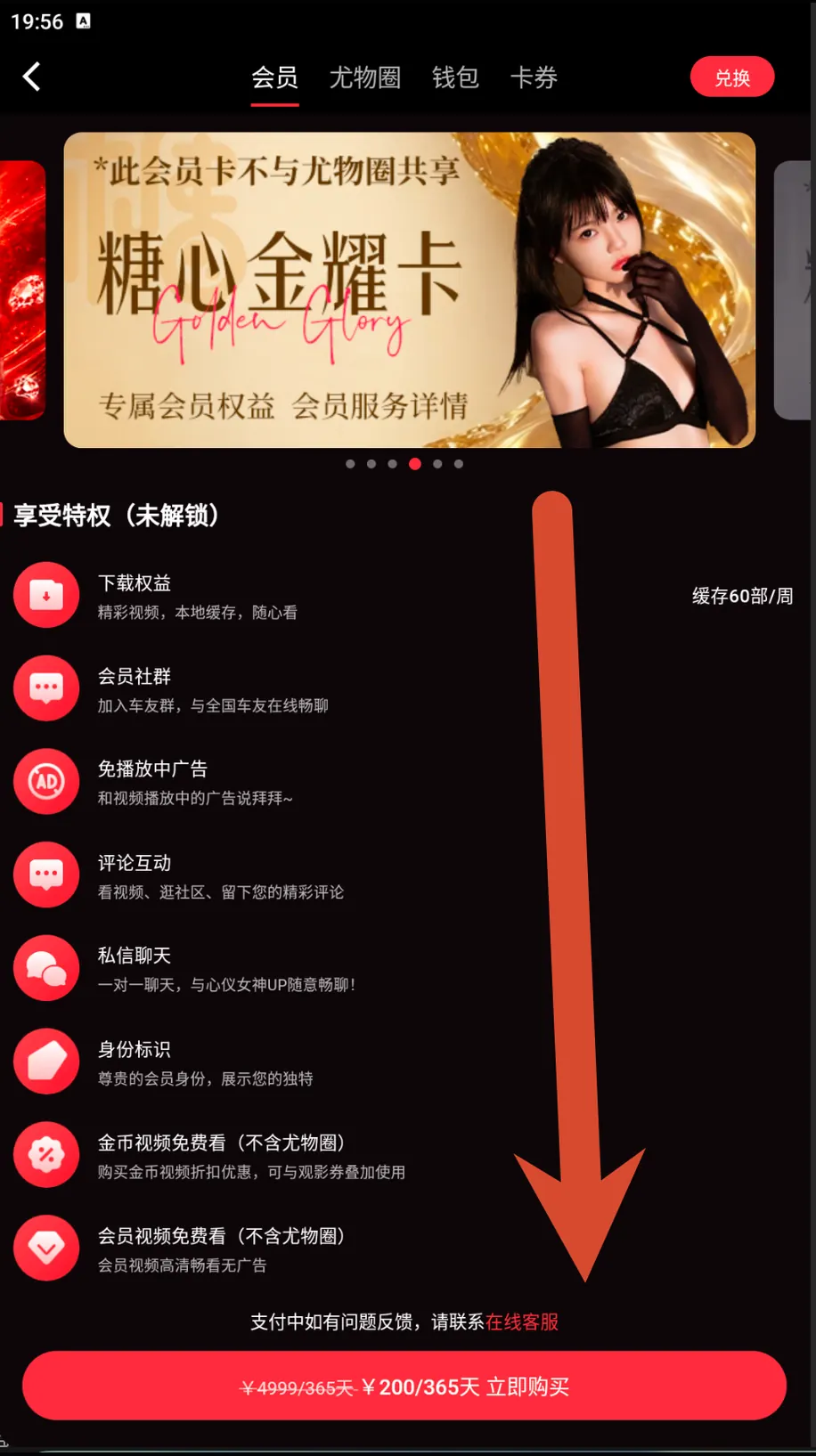 10. 金耀卡：截图价200元365天界面截图或安全提示图